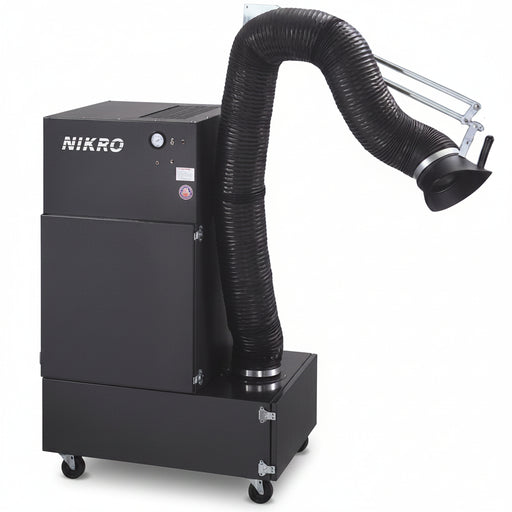 NIKRO 550099 8" x 10' Self-Supported Hood, Hose & Swivel Arm Assembly