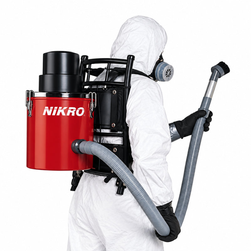 NIKRO BP00288 Back-Pak HEPA Vacuum with Tools – 2.5 Gallon