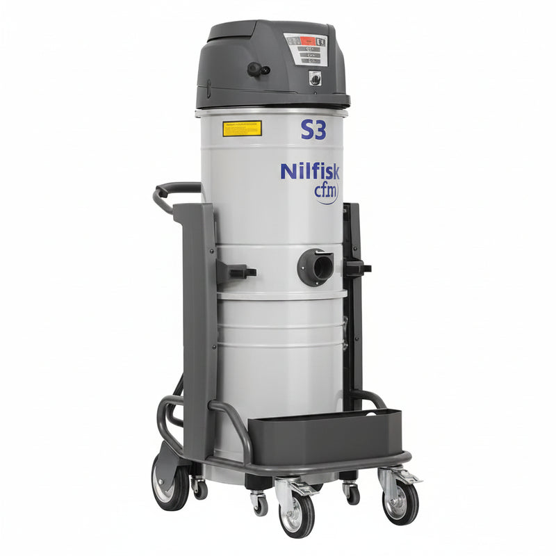 Nilfisk - 4010300477 - Dry, Std, 13 gal Tank Size, Steel, 2 3/4 in Vacuum Hose Dia.