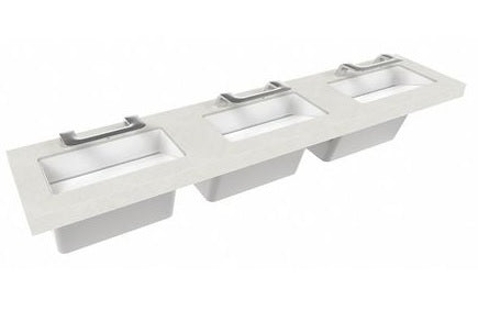 Bradley S93-760 OmniDeck w/ WashBar 5010 - 3 Station, Handwashing Stations
