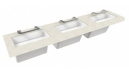 Bradley S93-762 OmniDeck w/ WashBar 5010 - 3 Station, Handwashing Stations