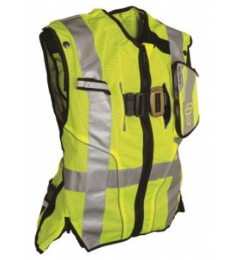Falltech 5050 Class 2 Safety Vest, Lime, Full Body Harness
