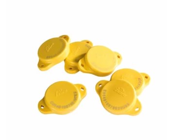 DBI/SALA 9505839 Yellow Thermoplastic i-Safe High Frequency FRID Hardgoods Tag Kit Includes 25 HF Tags, Zip Ties And Adhesive Tape