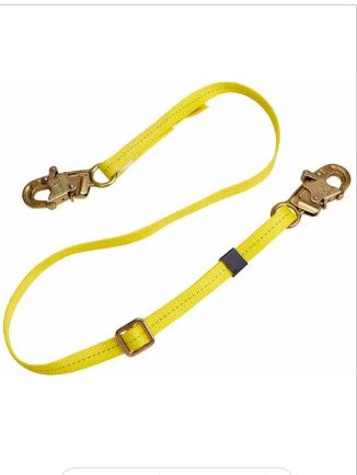 3M DBI SALA DBI/SALA 1231011 3' Polyester Web Single-Leg Adjustable Lanyard With Self-Locking Snap Hook At Each End, Positioning Lanyards