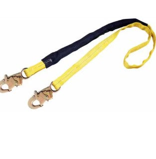 3M DBI SALA DBI/SALA 1244008 4' EZ-Stop III Polyester Tubular Web Shock-Absorbing Lanyard With Self-Locking Snap Hook At Each End