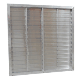 Pinnacle Climate Technologies Schaefer WS-160E 16" Aluminum Shutter, Aluminum Shutters