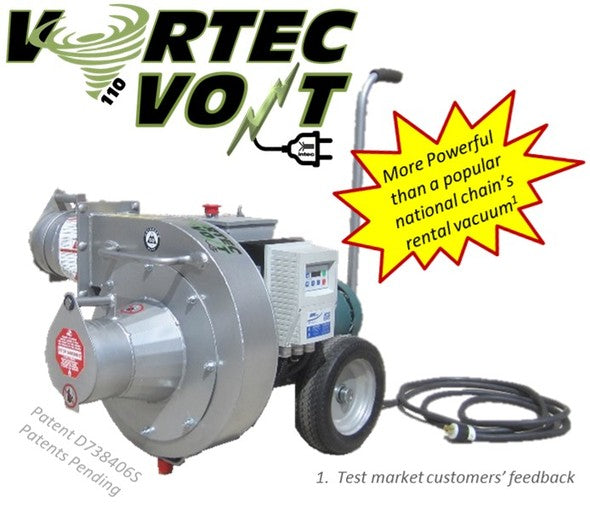 Used Intec Vortec 74110 VOLT Electric Powered Vacuum