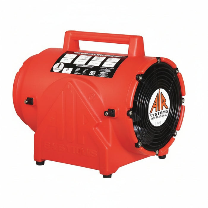 AIR SYSTEMS INTERNATIONAL CVF-25AC50 Fan, 25 ft. Duct, 220V AC, 50 Hz, 8 Inch Size
