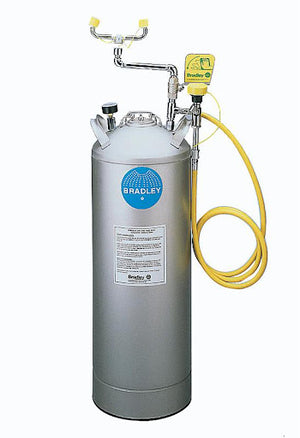 Bradley S19-788LHS 15 Gallon Pressurized Eye/Face Wash Unit, Eyewash