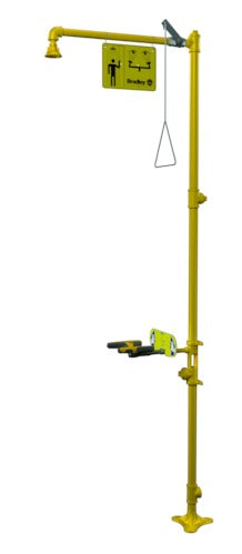 Bradley S19314GG Safety Drench Shower Emergency Halo Eye Face Wash, Combination Units