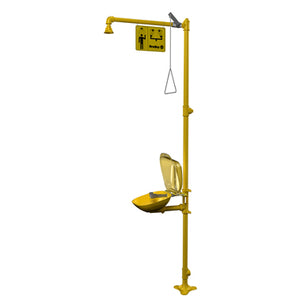 Bradley S19314PDC Halo Emergency Eyewash Station Safety Drench Shower, Combination Units