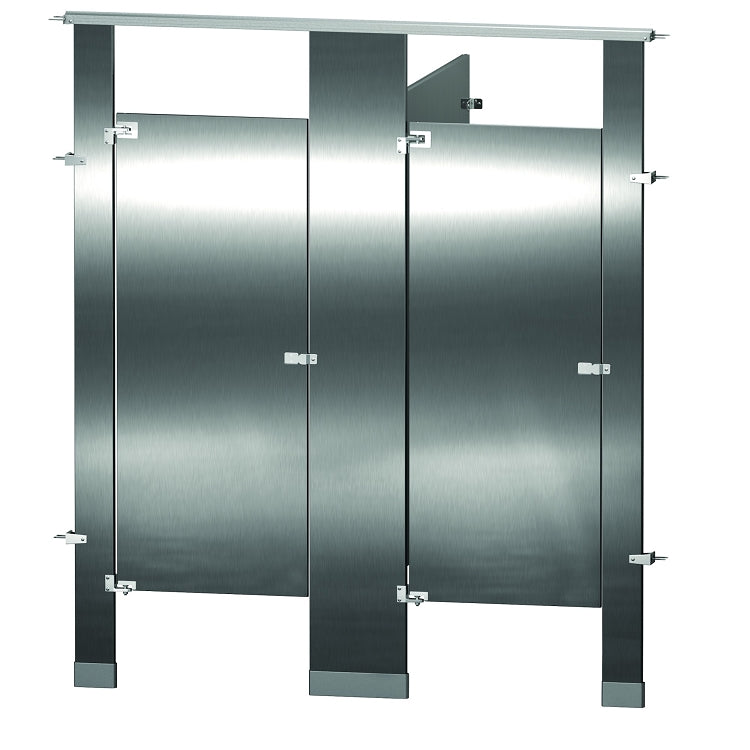 Bradley BW23660-SS Locker Stainless Steel, Two Between Wall, Stainless Steel Compartments
