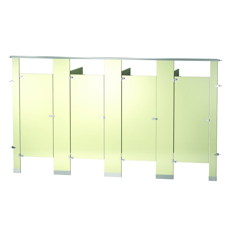 Bradley BW43660-ALM Locker Powder Coat, Four Between Wall, Almond, Powder Coat Compartments