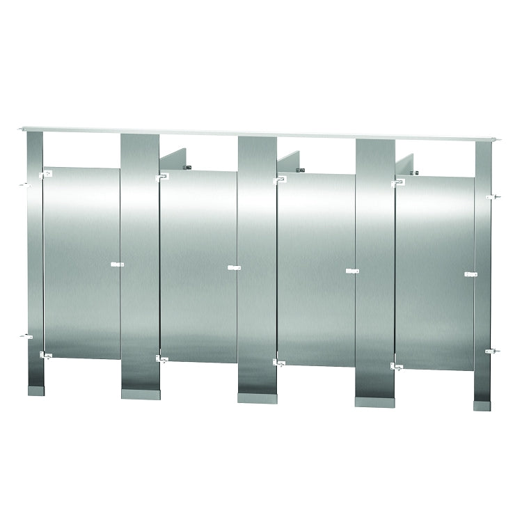 Bradley BW43660-SS Locker Stainless Steel, Four Between Wall, Stainless Steel Compartments