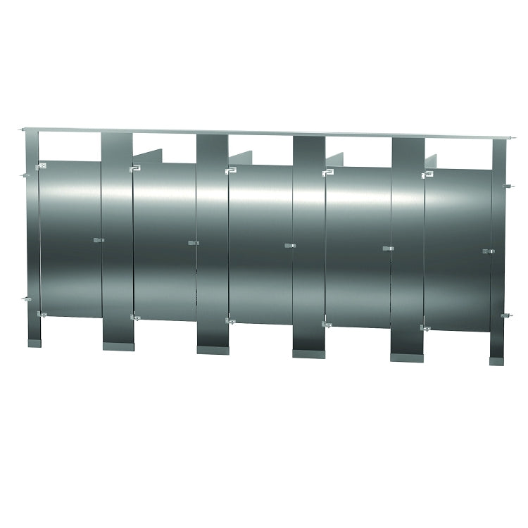 Bradley BW53660-SS Locker Stainless Steel, Five Between Wall, Stainless Steel Compartments