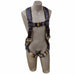 DBI-SALA 1108575 small ExoFit vest-style full body harness with back and side D-rings, quick-connect chest and leg strap buckles, integrated body belt loops, and built-in comfort padding for fall protection and industrial positioning.