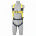 DBI-SALA 1110601 X-Large Delta no-tangle vest-style full body harness with back D-ring, Tech-Lite quick-connect leg strap buckles, repellent webbing, and adjustable fit for industrial fall protection and construction safety applications.