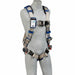 DBI-SALA 1112487 ExoFit STRATA vest-style climbing harness with back and front D-rings, PolarMesh breathable padding, EZ-Link SRL adapter, and adjustable straps designed for lightweight comfort and industrial fall protection in climbing and elevated work applications.