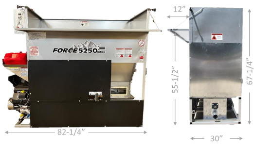 Intec FORCE 5250 GW Gas Powered Insulation Blowing Machine