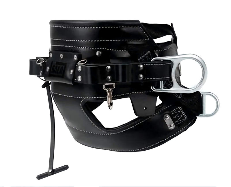 3M DBI SALA 3M 1001404 4D Leather Lineman Belt Black, D30, additional view 2