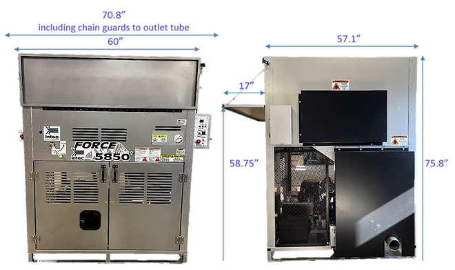 Intec FORCE 5850 GW PKG GOWIRELESS Gas Powered Insulation Blowing Machine