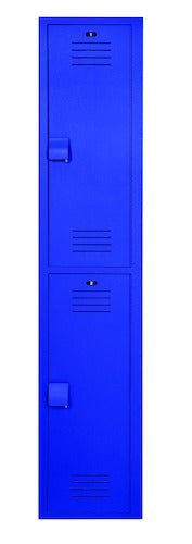Bradley LK1212602HV-200 Locker 12in.W 12in.D 60in.H- 2-Tier, Standard Lockers