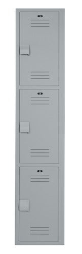 Bradley LK1212603HV-200 Locker 12in.W 12in.D 60in.H- 3-Tier, Standard Lockers