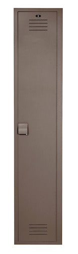 Bradley LK1218721HV-247 Locker 12in.W 18in.D 72in.H- 1-Tier, Standard Lockers