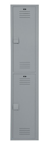 Bradley LK1518722HV-247 Locker 15in.W 18in.D 72in.H- 2-Tier, Standard Lockers