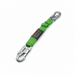 Miller 231M-Z7/6FTGN Manyard II double-leg stretchable shock-absorbing lanyard with locking snap hook harness connector, dual locking rebar hooks, 6 ft webbing that contracts to reduce tripping hazards, and integrated shock-absorbing core for fall arrest safety in industrial applications.