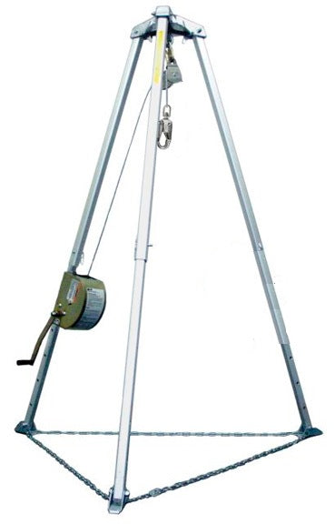 Miller 8442GC-Z7/65FT ManHandler Hoist Winch with 51/7FT Tripod, Confined Space Aluminum Tripod