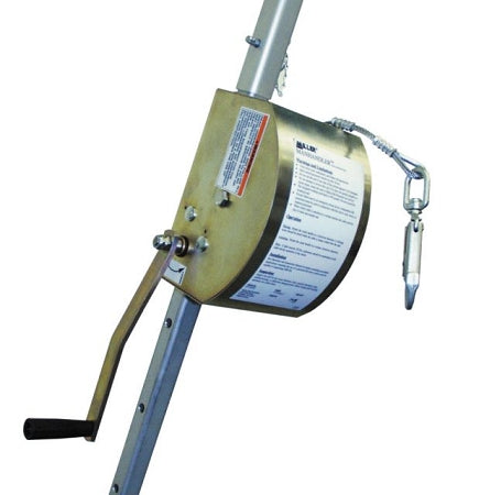 Miller 8442-Z7/65FT ManHandler Hoist Winch Confined Space Entry, Winch/SRL Mounting Bracket
