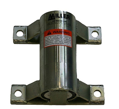 Miller DH-8ZP/ DuraHoist Zinc Plated Wall Mount Sleeve, Confined Space Aluminum Tripod