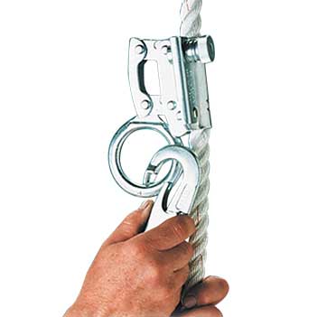 Miller Honeywell 8174MLS4/4FTYL Stainless Steel Rope Grab With Lanyard, Shock-Absorbing Lanyard