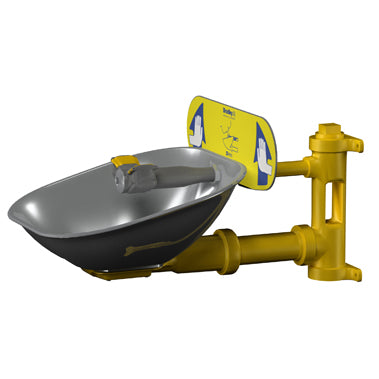 Bradley S19224B Halo Emergency Eyewash Station Stainless Steel Bowl