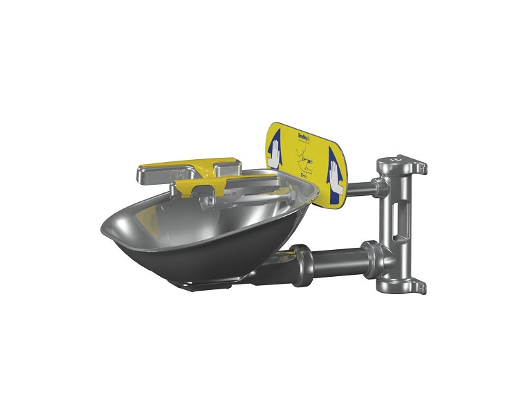 Bradley S19224SS Stainless Steel Eye-Face Wash and Bowl, Eyewash