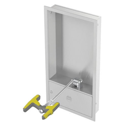 Bradley S19284JB Barrier Free Recessed Eye/Face Wash, Eyewash