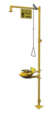 Bradley S19314BFPB Safety Shower and Eye/Facewash, Combination Units