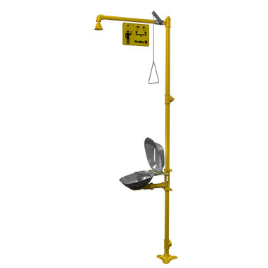 Bradley S19314DC Halo Emergency Eyewash Station Safety Drench Shower, Combination Units