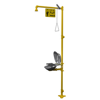 Bradley S19314DCFW Halo Emergency Eyewash Station Safety Drench Shower, Combination Units
