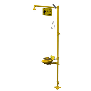 Bradley S19314FW Halo Eye Face Wash Station Safety Drench Shower, Combination Units