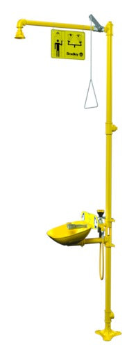 Bradley S19314PDCFW Halo Emergency Eye Face Wash Safety Drench Shower, Combination Units