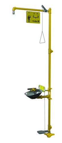 Bradley S19314SPR Halo Emergency Eye Face Wash Safety Drench Shower, Combination Units