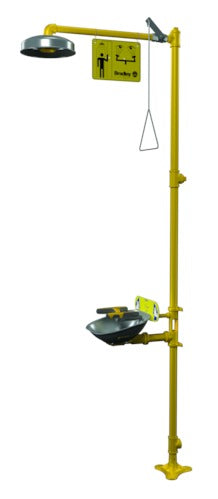 Bradley S19314TT Halo Emergency Eye Face Wash Safety Drench Shower, Combination Units