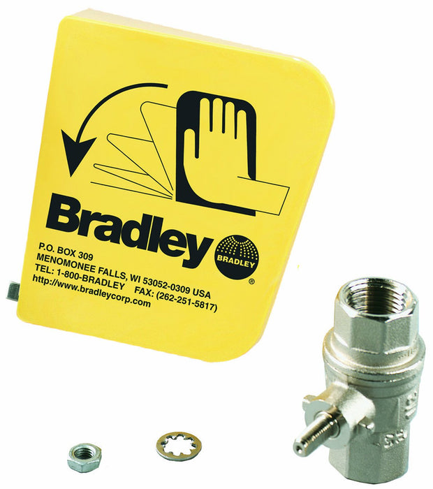 Bradley S45-122 1/2" Ball Valve/Plastic Handle PPK