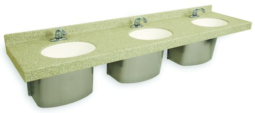 Bradley S45-2461 LD-3010 3 Station Oat Mesa Bone, Handwashing Stations