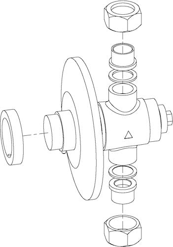 Bradley S59-066 Shower Mechanical Valve, Shower Valves