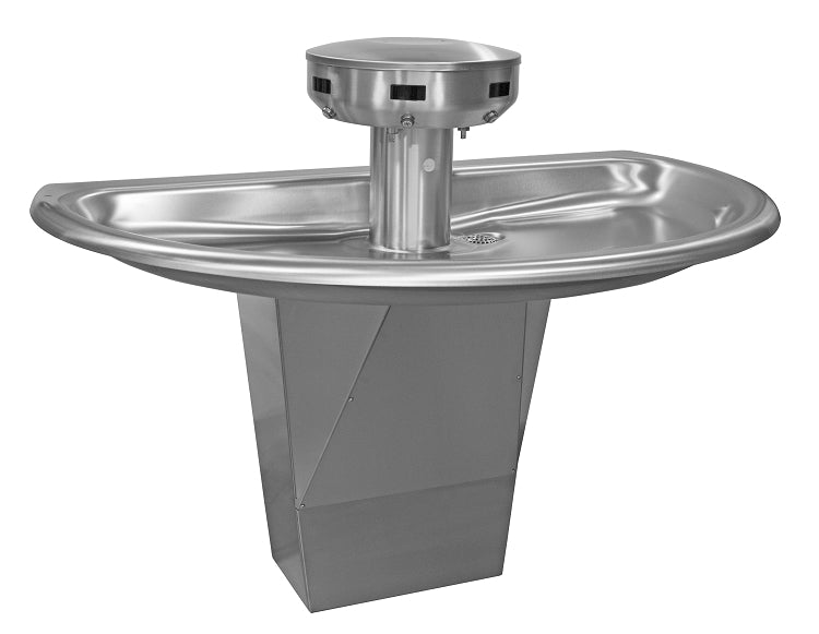 Bradley S93-675 Washfountain Sentry SS 54in-Semi-Circle, Washfountains