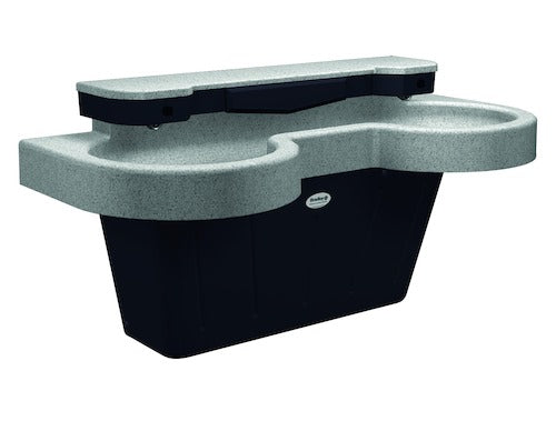 Bradley S93-723 SS-2N 2-station Empire Gray, Handwashing Stations