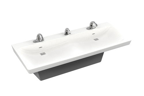 Bradley S93-735 ELX 2-station Glacier Color Bowl, Handwashing Stations